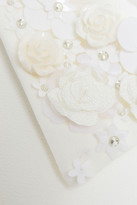 Thumbnail for your product : Badgley Mischka Embellished Floral-appliqued Cady Dress