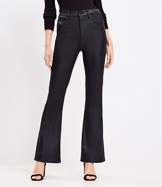 Flare Pants Loft Black Pants Loft Modern Flare Jeans LOFT Coated