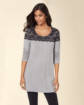 Thumbnail for your product : Soma Intimates Divine Terry Lace Yoke Swing Tunic Heather Silver