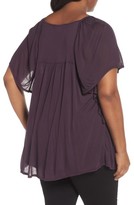Thumbnail for your product : Sejour Plus Size Women's Ruffle Sleeve Top