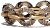 Thumbnail for your product : hum 18kt Gold Chain Link Diamond Ring