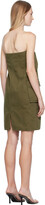 Thumbnail for your product : we11done Khaki Cargo Denim Midi Skirt