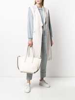 Thumbnail for your product : Brunello Cucinelli Striped Sleeveless Coat