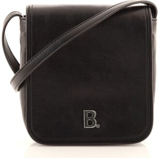 Balenciaga B. Dot Flap Messenger Bag Leather Mini - ShopStyle