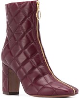 Thumbnail for your product : L'Autre Chose Quilted Zipped Ankle Boots
