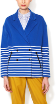 Thumbnail for your product : Boy By Band Of Outsiders Boxy Striped Peacoat