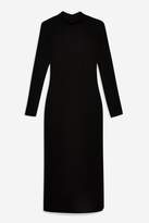 Thumbnail for your product : Topshop Womens Tall High Neck Rib Midi Bodycon Dress - Black