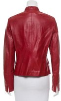 Thumbnail for your product : Akris Punto Long Sleeve Leather Jacket