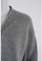 Thumbnail for your product : Aiko Gray Ribbed Wool V-Neck Zip Up Nettie Long Cardigan Sz S #98669