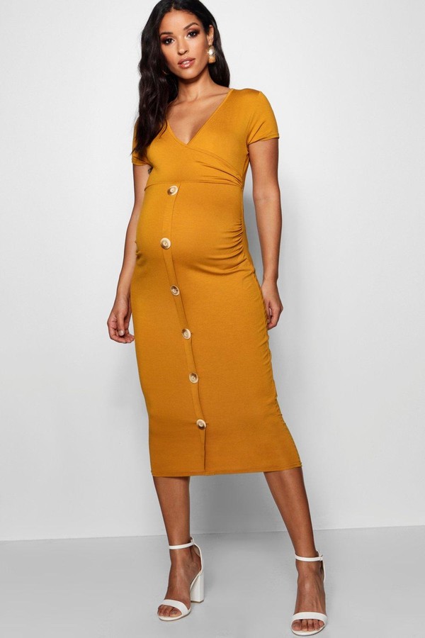 yellow maternity dress canada
