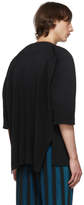 Thumbnail for your product : Issey Miyake Homme Plisse Black Pleated Open Front Cardigan