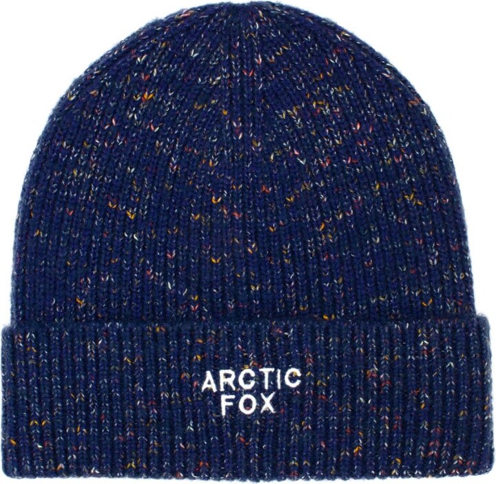 Arctic Fox & Co. Blue The Embroidered Beanie In Deep Lagoon Navy