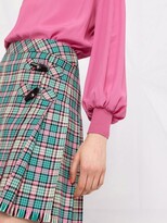 Thumbnail for your product : Boutique Moschino Checked Wool Wrap Skirt