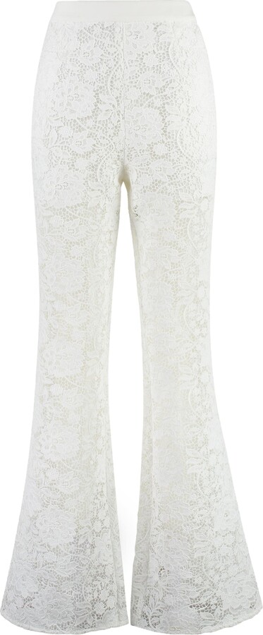 White Lace Pants | ShopStyle