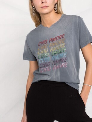 Giada Benincasa rhinestone-embellished T-shirt