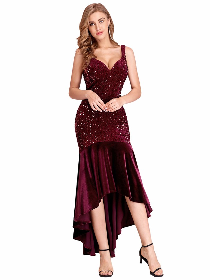 Burgundy Velvet Dress Shop The World S Largest Collection Of Fashion Shopstyle Uk