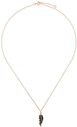 Diane Kordas diamond leaf charm necklace