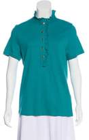 Thumbnail for your product : Tory Burch Ruffle-Trimmed Short Sleeve Top