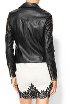 Thumbnail for your product : Juicy Couture Rhyme Los Angeles Vegan Leather Studded Arm Moto Jacket