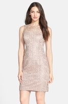 Thumbnail for your product : Adrianna Papell Sleeveless Sequin Metallic Lace Dress