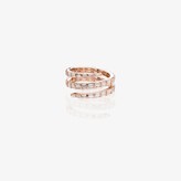 Thumbnail for your product : Anita Ko 18K rose gold baguette diamond coil ring