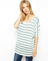 Thumbnail for your product : Ganni Boyfriend Top With 3/4 Sleeves