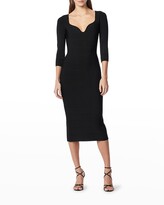 Thumbnail for your product : Herve Leger Sweetheart Recycled Icon Midi Dress