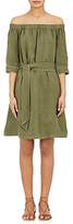 Thumbnail for your product : Frame Women's Linen Off-The-Shoulder Dress - Dk. Green