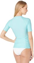 Thumbnail for your product : Rip Curl Belle Zip Through Short Sleeve Top (Light Blue) Women's Swimwear