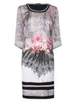 Thumbnail for your product : House of Fraser James Lakeland 34 Sleeves Mixed Print Dress