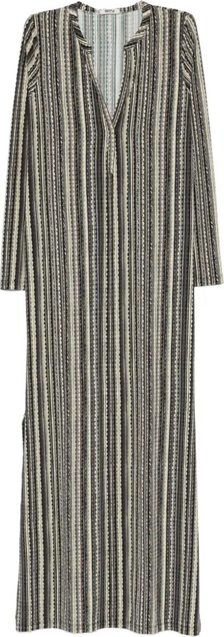 Siyu striped V-neck dress