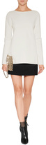 Thumbnail for your product : Paco Rabanne Metallic Insert Crepe Top in White/Silver Gr. 34