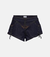 Thumbnail for your product : Jean Paul Gaultier Lace-up denim shorts