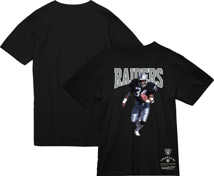 Men's Mitchell & Ness Bo Jackson Black Las Vegas Raiders Sideline Retired Player T-Shirt