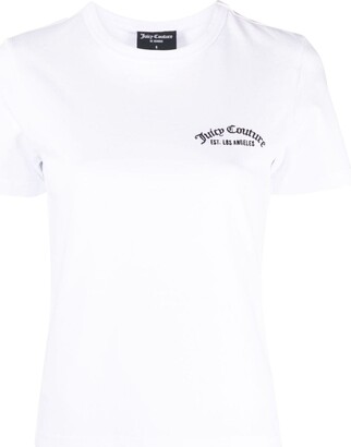 embroidered-logo recycled-cotton T-shirt