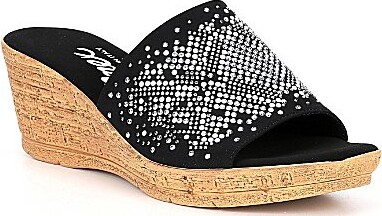 Onex Joline Slip-On Embellished Wedge Sandals