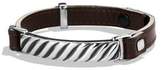 Thumbnail for your product : David Yurman Modern Cable ID Leather Bracelet