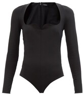 Thumbnail for your product : Versace Sweetheart-neckline Jersey Bodysuit - Black