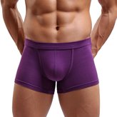 Thumbnail for your product : Feoya Breathable Modal Low Cut Boxer Briefs U Convex Pouch Underpants Underwear for Men Boys Size XL