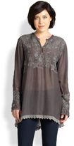 Thumbnail for your product : Johnny Was Johnny Was, Sizes 14-24 Spring Mandarin Blouse