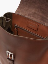 Thumbnail for your product : Ralph Lauren Purple Label Voyager Burnished-leather Backpack - Brown
