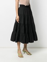 Thumbnail for your product : Sea tiered A-line midi skirt