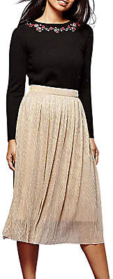 Yumi Shimmer Pleated Skirt