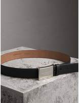 Thumbnail for your product : Burberry Brass Plaque Buckle Trench Leather Belt