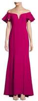 Thumbnail for your product : Xscape Evenings Ruffle Off-The-Shoulder Gown