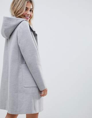 ASOS Design DESIGN zip through coat with hood