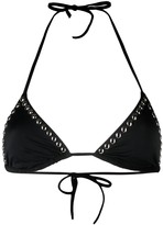 Thumbnail for your product : DSQUARED2 Studded Triangle Bikini Top