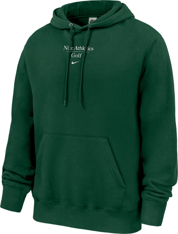 Nike Men's Club Fleece Golf Pullover Hoodie in Green | M31233GO25-DGR
