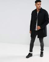 Thumbnail for your product : ASOS Design Wool Mix Trench Coat In Black