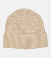 Thumbnail for your product : Brunello Cucinelli Embellished cashmere beanie